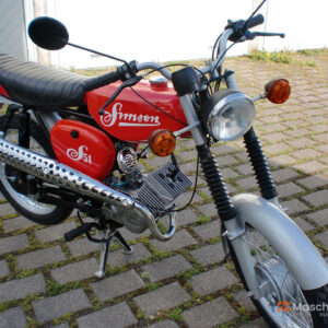 1986 Simson S51 - Röd, helt ombyggd och uppfräschad