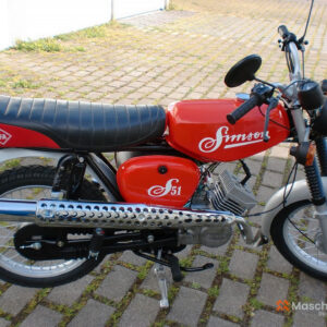 1986 Simson S51 - Röd, helt ombyggd och uppfräschad
