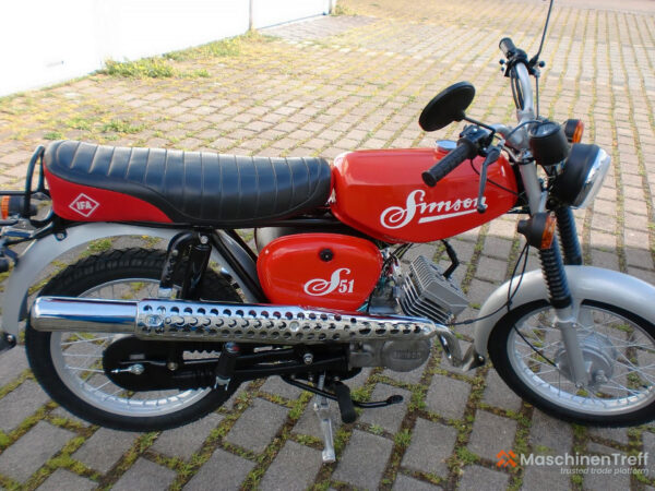 1986 Simson S51 - Röd, helt ombyggd och uppfräschad
