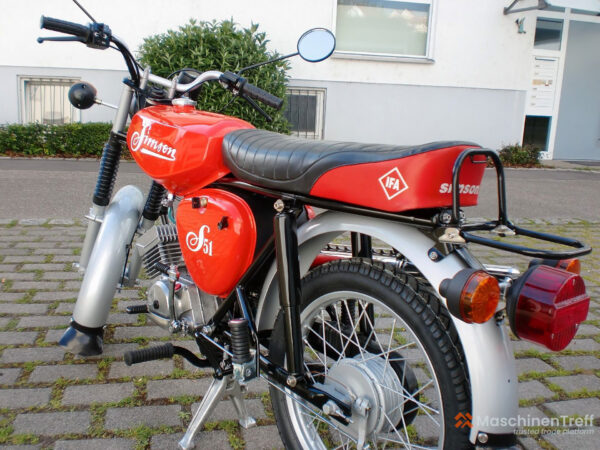 1986 Simson S51 - Röd, helt ombyggd och uppfräschad