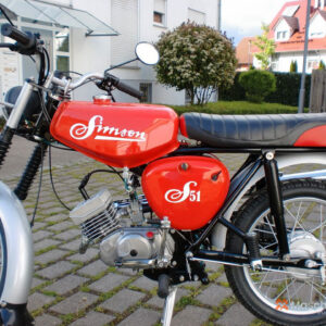 1986 Simson S51 - Röd, helt ombyggd och uppfräschad