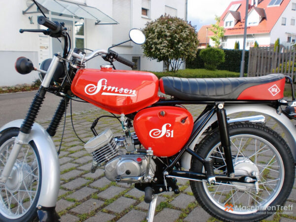 1986 Simson S51 - Röd, helt ombyggd och uppfräschad