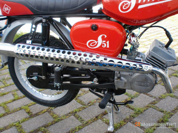 1986 Simson S51 - Röd, helt ombyggd och uppfräschad